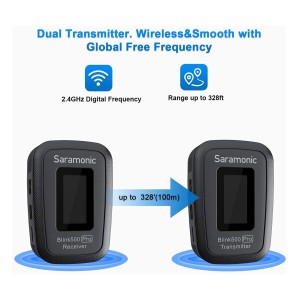 میکروفون یقه ای بی سیم سارامونیک مدل Blink500 Pro B1